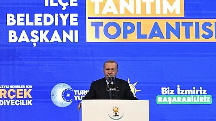 Erdoğan İzmir'de konuştu