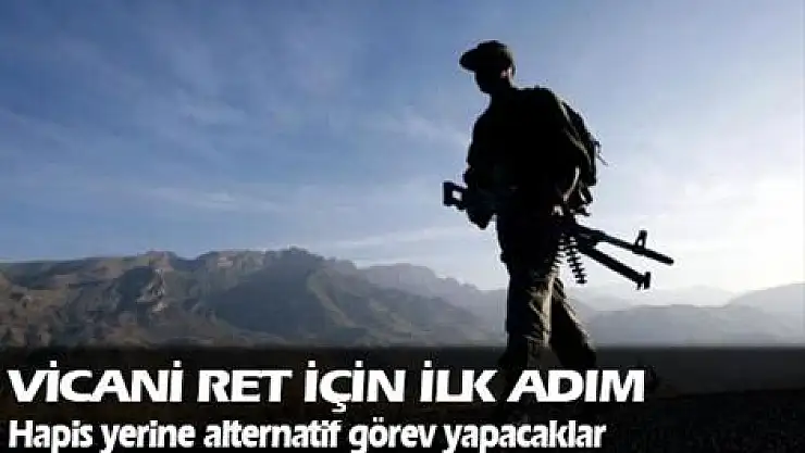 'Vicdani ret' için ilk adım