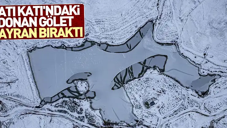 Çatı katı'ndaki donan gölet hayran bıraktı