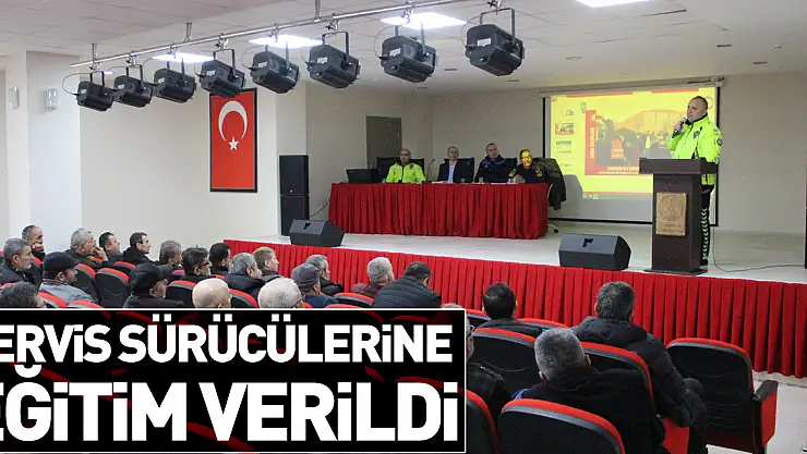 Servis sürücülerine eğitim verildi