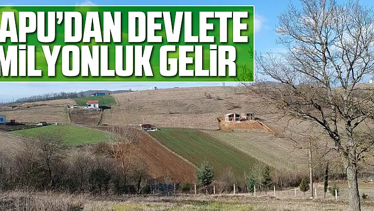 Tapu'dan Devlete milyonluk gelir