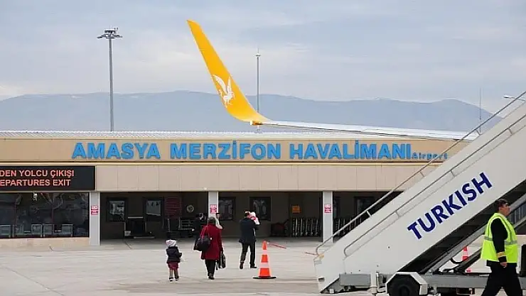 Merzifon Havalimanı 12 bin yolcu ağırladı