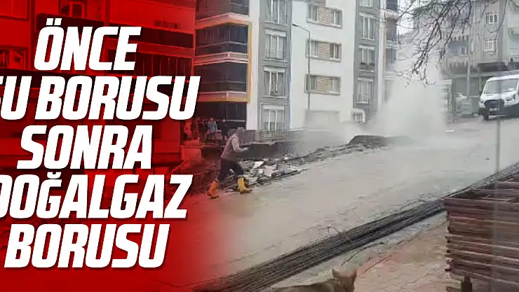 Önce Su borusu sonra doğalgaz borusu
