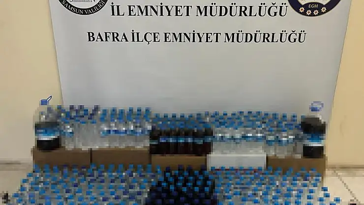 220 LİTRE KAÇAK İÇKİ ELE GEÇİRİLDİ