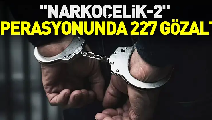'NARKOÇELİK-2' OPERASYONUNDA 227 GÖZALTI