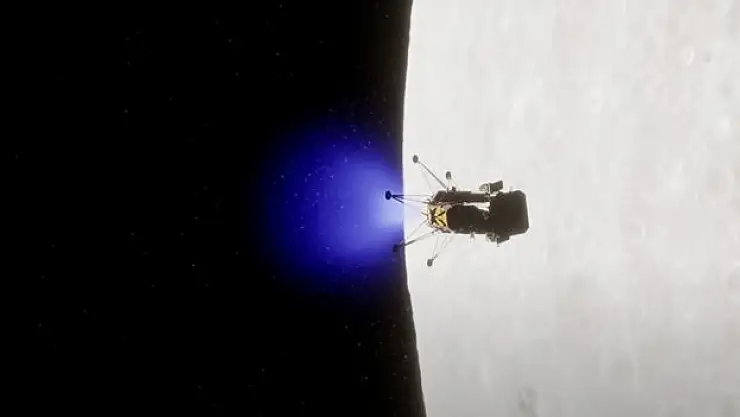 Odysseus, ilk kez Ay'a indi