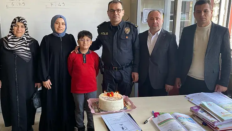 ŞEHİT ÇEÇEN'İN OĞLUNA DOĞUM GÜNÜ SÜPRİZİ