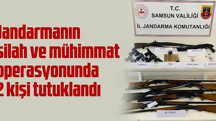 Mühimmat operasyonunda 2 kişi tutuklandı