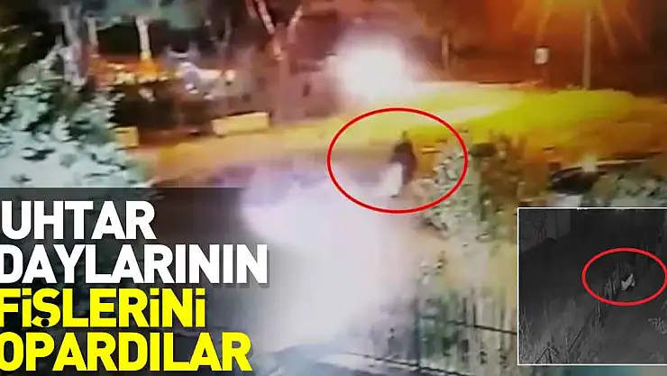 MUHTAR ADAYLARININ AFİŞLERİNİ KOPARDILAR