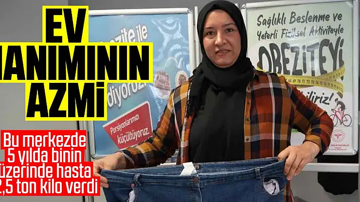 EV HANIMININ AZMİ: 6 AYDA 25 KİLO VERDİ