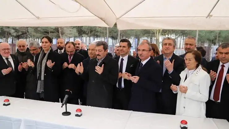 100 kişilik caminin temeli atıldı