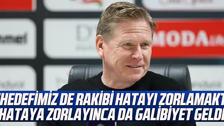 Gisdol: 'Hedefimiz de rakibi hatayı zorlamaktı, hataya zorlayınca da galibiyet geldi'