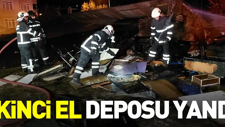 İKİNCİ EL DEPOSU YANDI