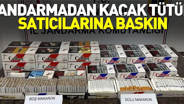 KAÇAK TÜTÜN SATICILARINA BASKIN