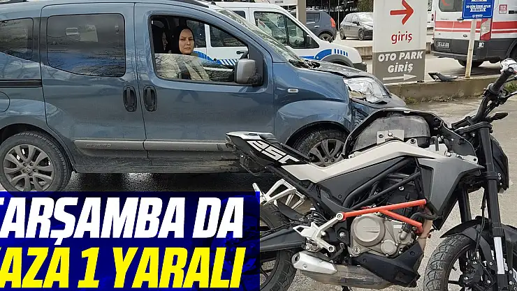 Çarşamba da kaza 1 yaralı