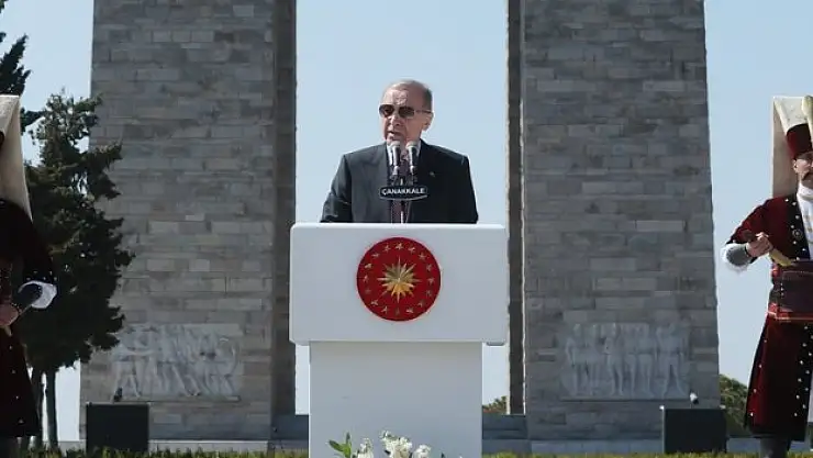 Cumhurbaşkanı Erdoğan: Çanakkale'de alacağımız çok önemli dersler olduğuna inanıyoruz