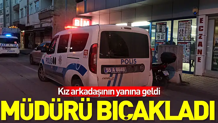 Kız arkadaşının yanına geldi, müdürü bıçakladı