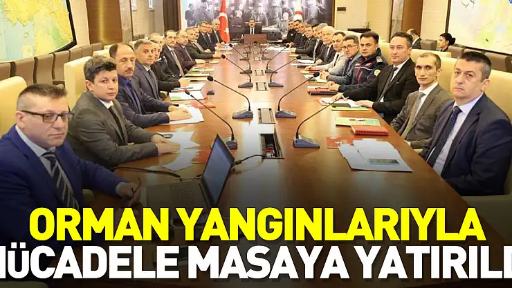 Orman yangınlarıyla mücadele masaya yatırıldı