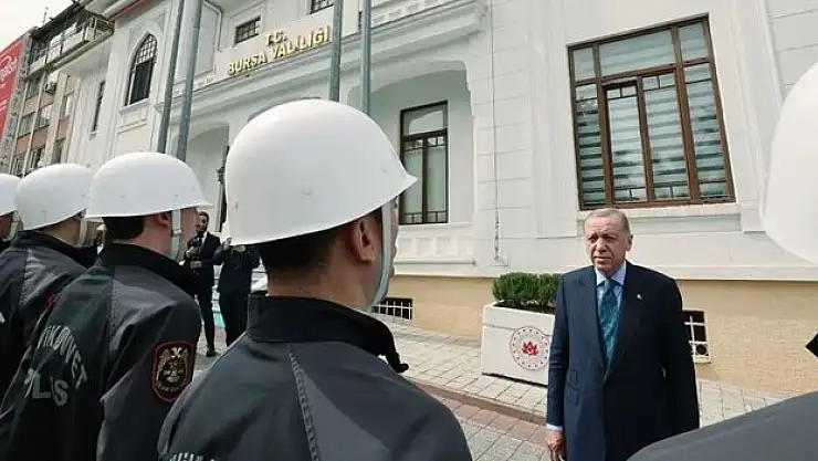 Cumhurbaşkanı Erdoğan, Bursa Valiliği'ni ziyaret etti