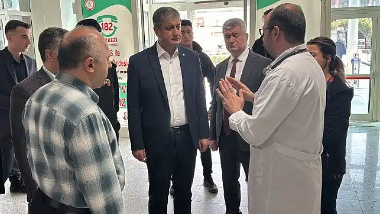 Valilerden, yaralanan polis memurlarına ziyaret