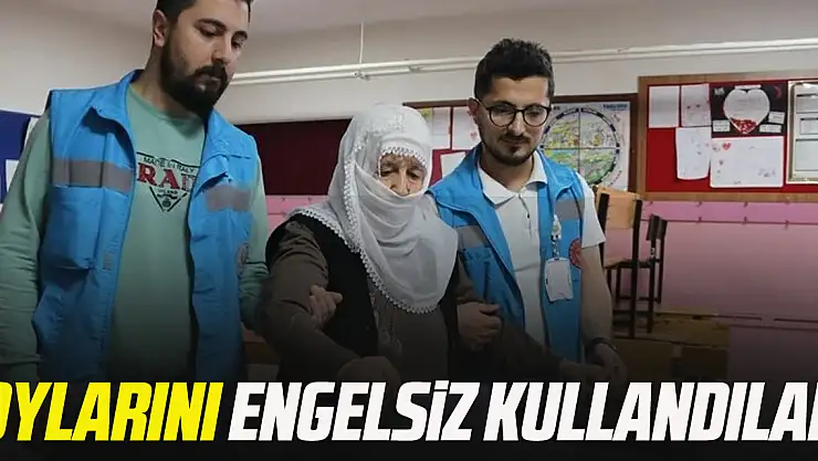 Oylarını engelsiz kullandılar