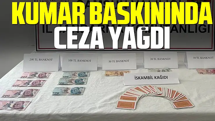 Kumar baskınında ceza yağdı