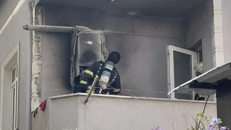 Kombi yangını korkuttu