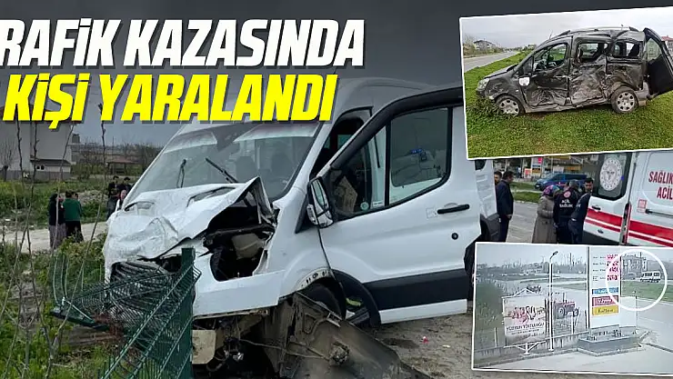 TRAFİK KAZASINDA 8 KİŞİ YARALANDI