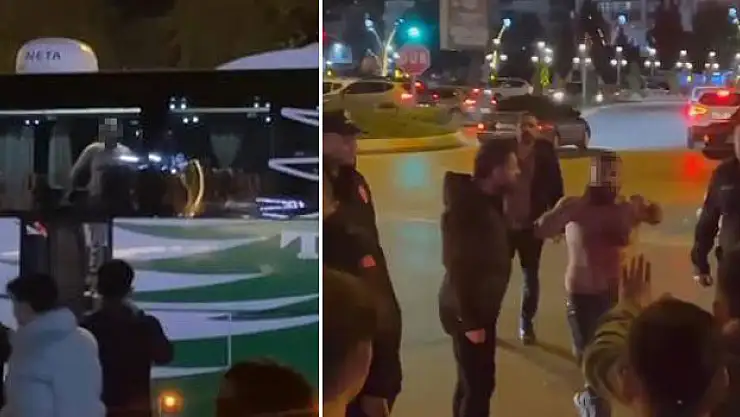 Otobüste muavini rehin aldı