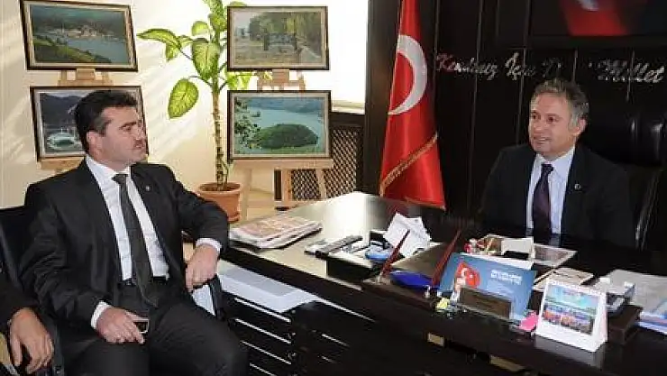 Gökçe, Başkan Belur'u ziyaret etti