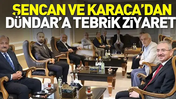 ŞENCAN VE KARACA'DAN DÜNDAR'A TEBRİK ZİYARETİ