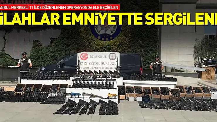 Silahlar emniyette sergilendi