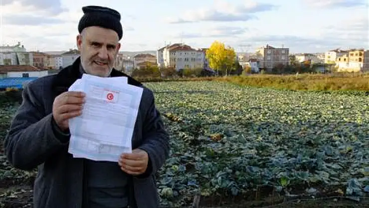 Tarlasının durumunu 10 yıl sonra öğrendi
