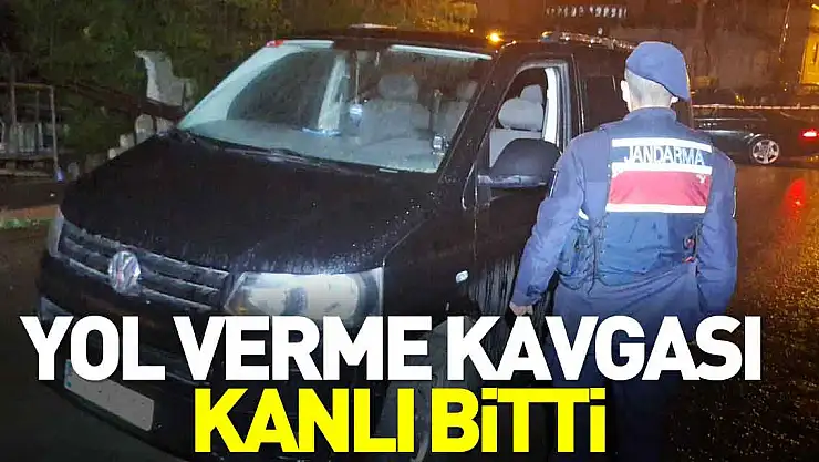 Yol verme kavgası kanlı bitti