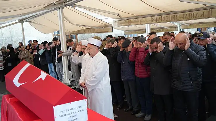 Polis memuru son yolculuğuna uğurlandı