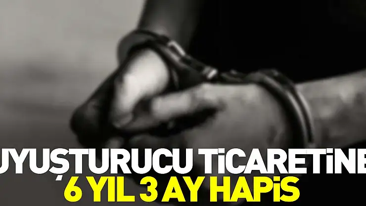 Uyuşturucu ticaretine 6 yıl 3 ay hapis