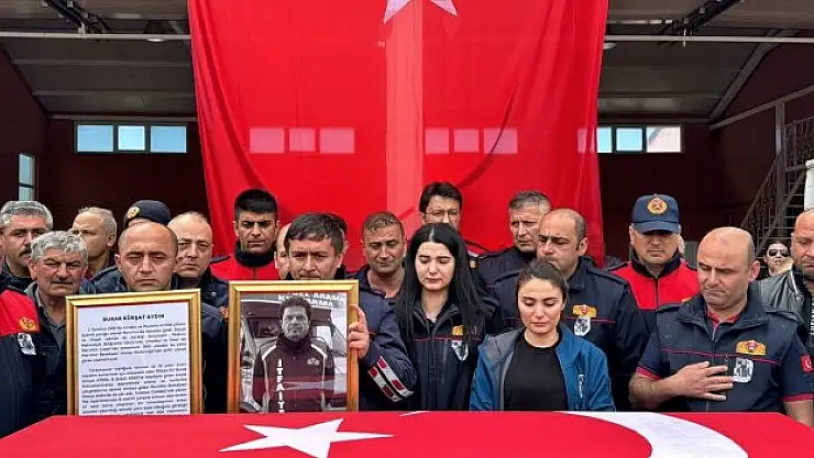 Kahraman itfaiyeciye son görev