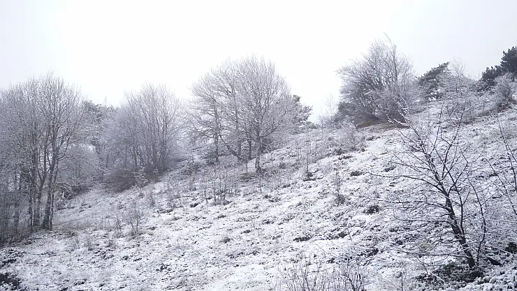 Yüksek kesimlerde kar yağdı