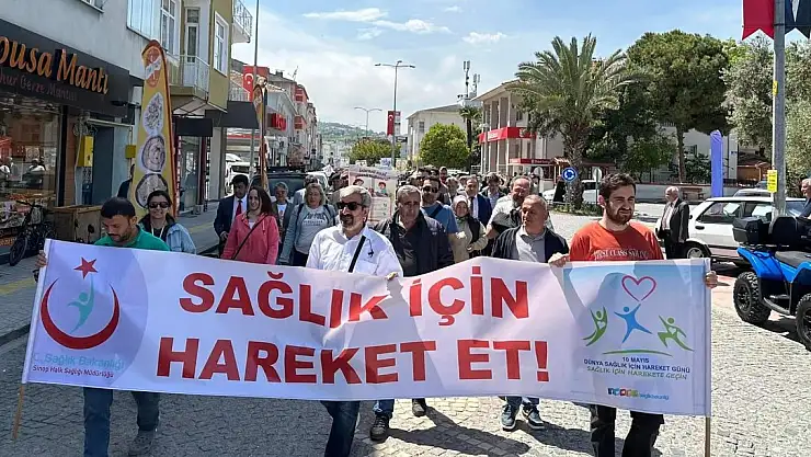 Sağlıklı yaşam yürüyüşü yapıldı