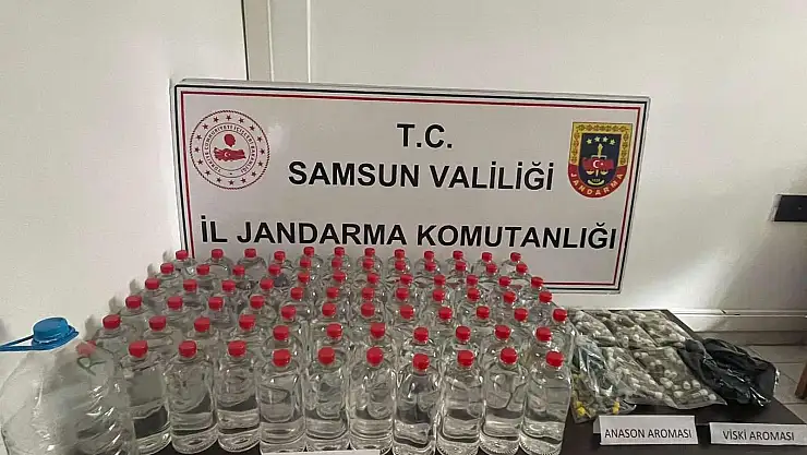 Alkol üretim maddeleri ele geçirdi