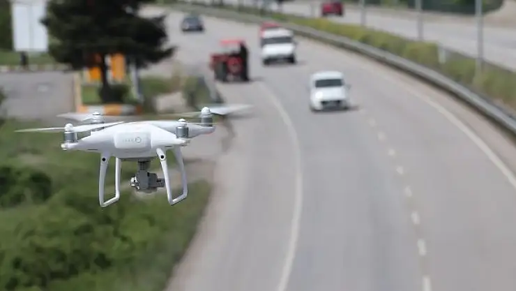 Emniyet Dronla Denetimde