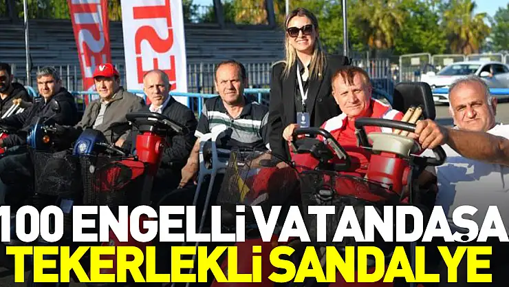 100 engelli vatandaşa akülü araç ve tekerlekli sandalye