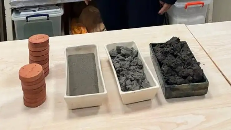 Dip çamurundan tuğla üretildi