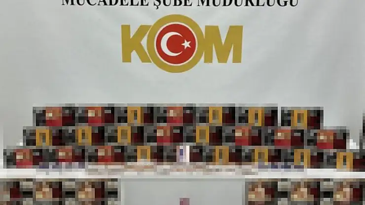 28 bin 580 adet kaçak makaron ele geçirildi