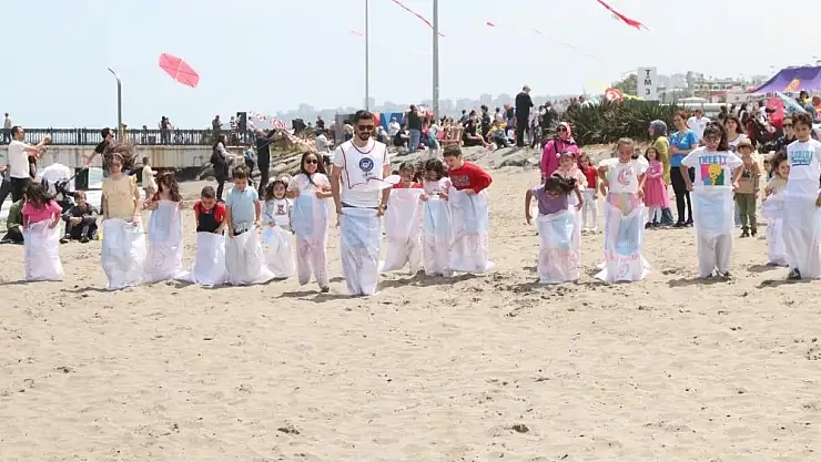 uçurtma şenliği ile renklendi