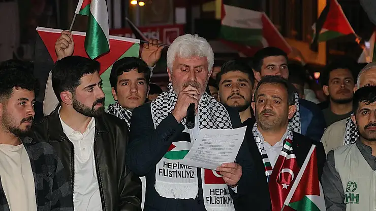 Refah'taki saldırıya protesto