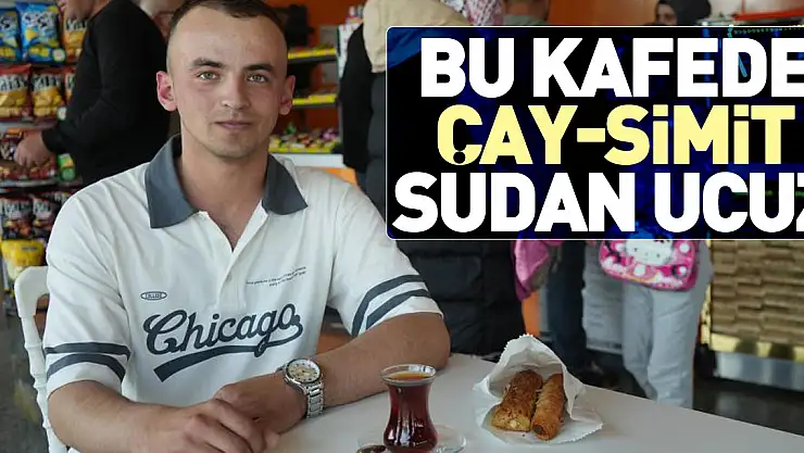 Bu kafede çay-simit sudan ucuz