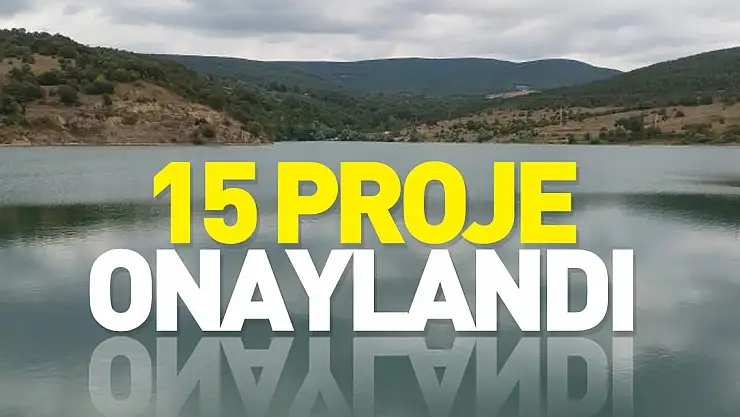 15 proje onaylandı