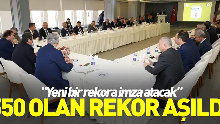 550 olan rekor aşıldı