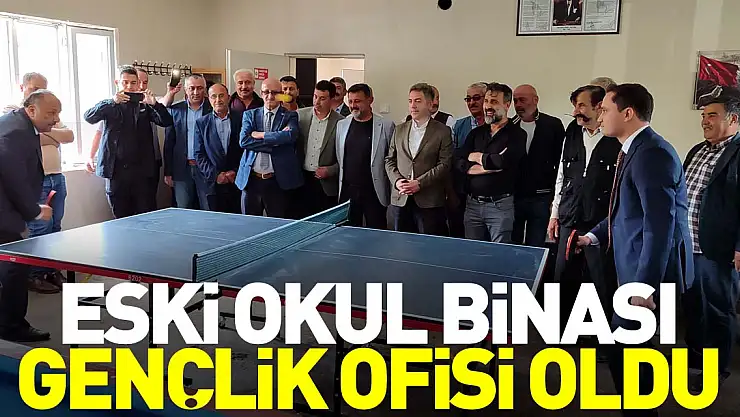 Eski okul binası gençlik ofisi oldu